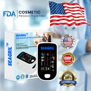 【OFFICIAL STORE】Non-Invasive Health Monitor (Measures Oxygen Saturation, Heart Rate, and Blood Pressure) 99.9% Accurate