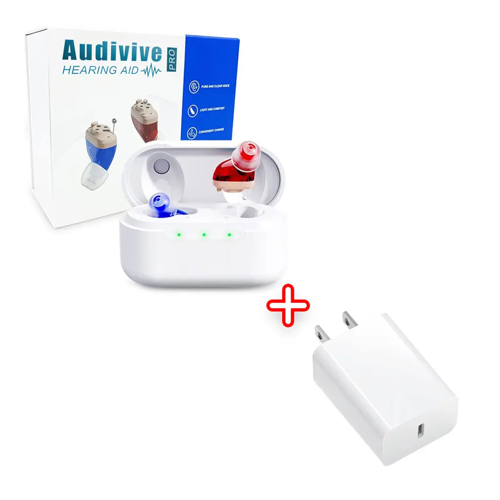 Audivive® 2.0 Rechargeable AI Hearing Aid