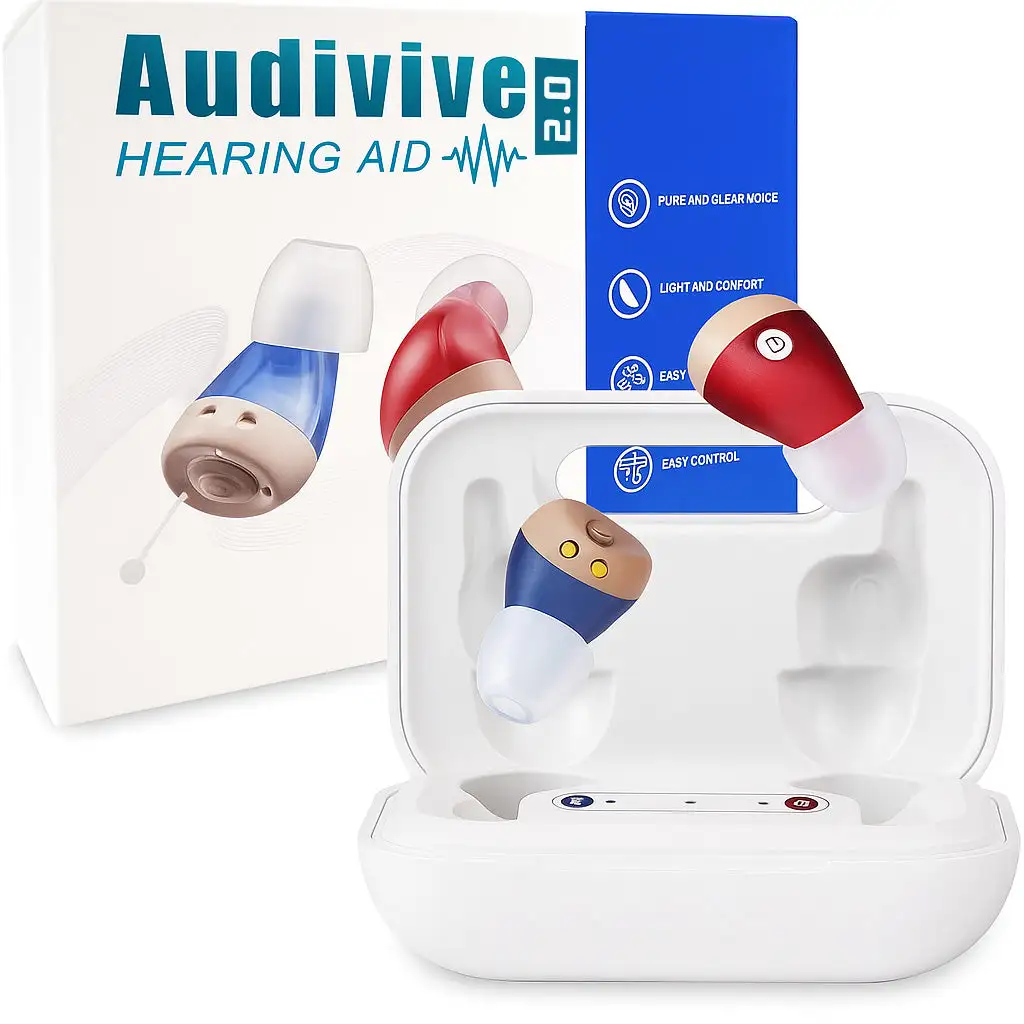 Audivive® 2.0 Rechargeable AI Hearing Aid