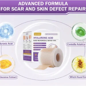 ✅Official Store |SEAGRIL® Hyaluronic Acid Nano Microneedle Repair Tape🏥(Treatment of old and new scars, reduction of surgical scars, stretch marks, keloids, acne, burns, warts, dermatomes and varicose veins)
