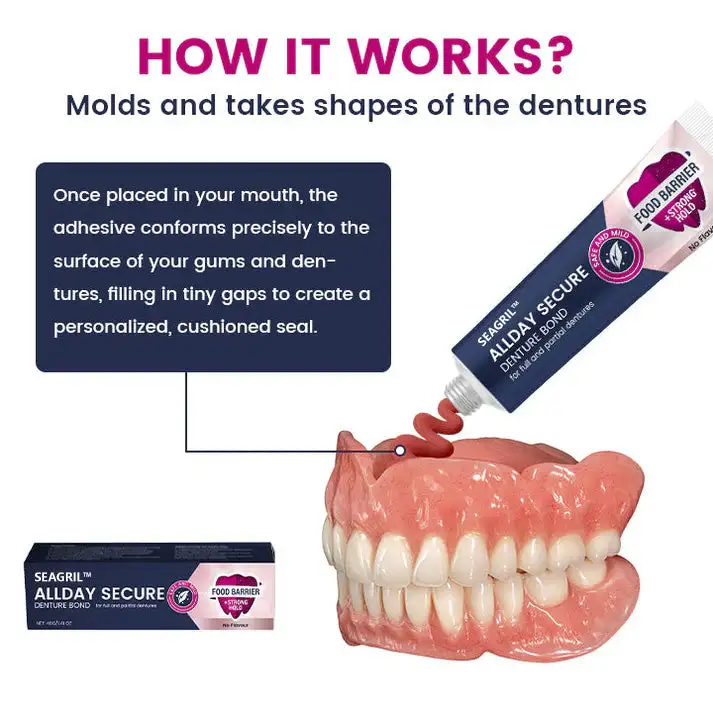 SEAGRIL™ AllDay Secure Denture Bond