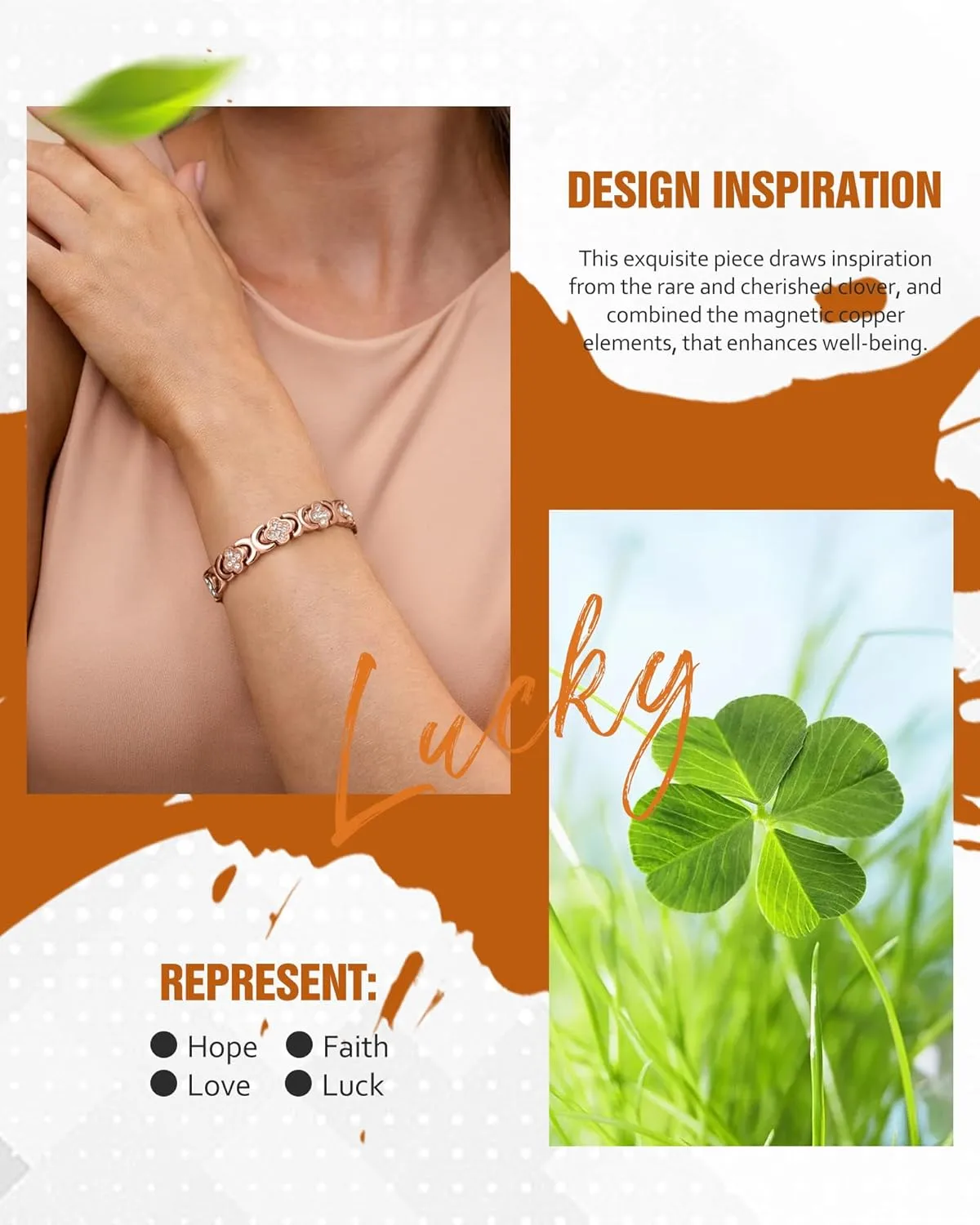 SEAGRIL® Copper Bracelets for Women. Pure Copper Magnetic Bracelet with 3800 Gauss Effective Magnets