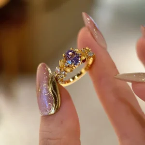 SEAGRIL Magnetology Moissanite Diamond Ring