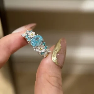 SEAGRIL Magnetology Moissanite Diamond Ring