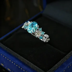 SEAGRIL Magnetology Moissanite Diamond Ring