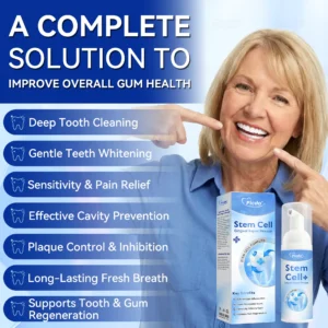 𝑃𝑖𝑐𝑑𝑜®🍁💖 𝑆𝑡𝑒𝑚 𝐶𝑒𝑙𝑙 𝐺𝑖𝑛𝑔𝑖𝑣𝑎𝑙 𝑅𝑒𝑝𝑎𝑖𝑟 𝑀𝑜𝑢𝑠𝑠𝑒(🦷Promote Tooth Regrowth • Remove Tartar • Strengthen Gums • Deep Clean & Freshen Breath)