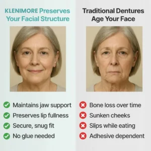 KLENIMORE™ Medical Full Denture with Strong Suction