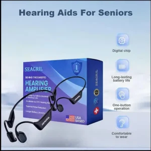 SEAGRIL Bone Conduction Smart Hearing Aid Bluetooth Earphones
