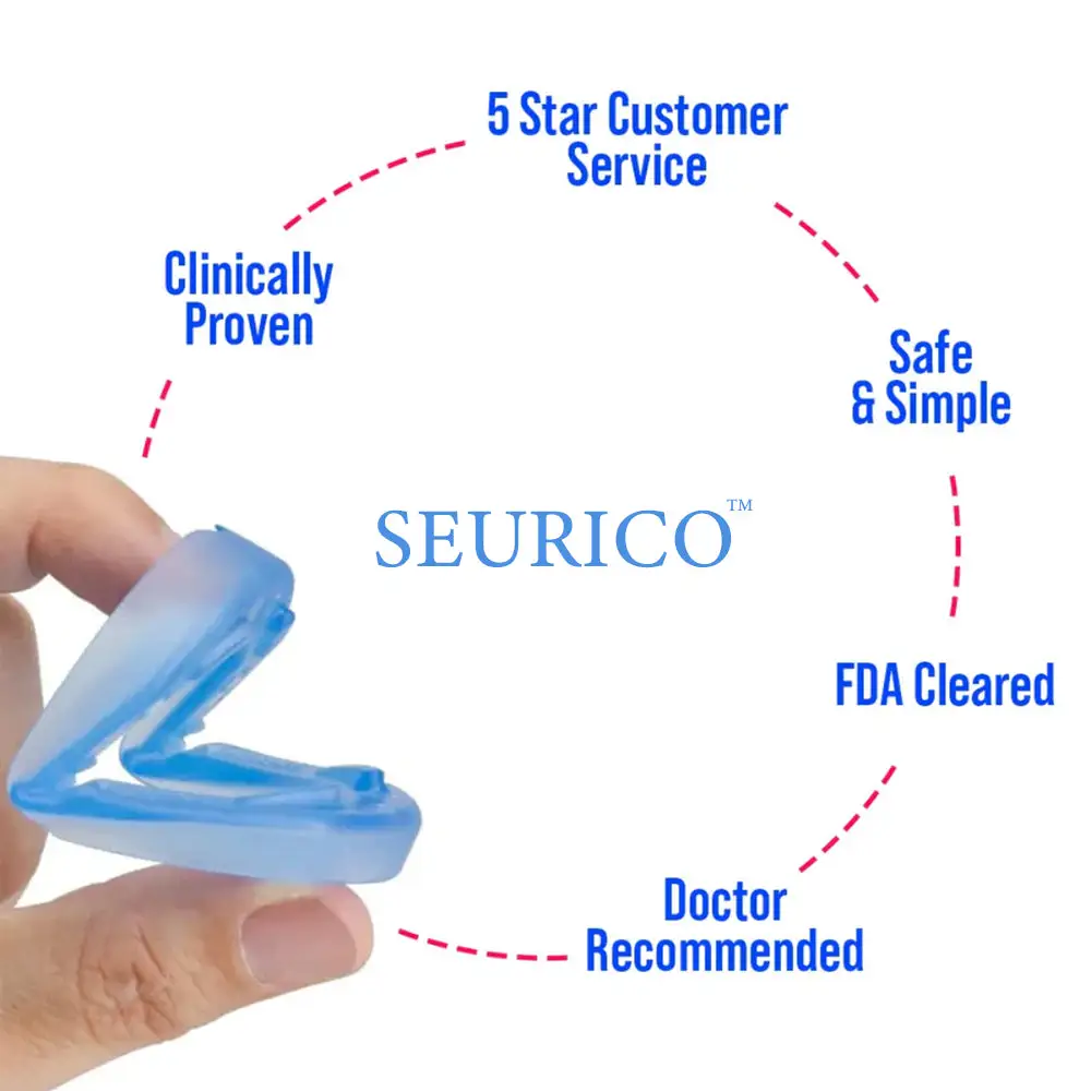 😴💤 Seurico™ Universal Anti-Snoring Mouthpiece – Breathe Easy & Sleep Soundly