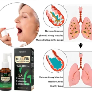 ODEIUN® 3X Concentrated Mullein Lung Cleanse Spray