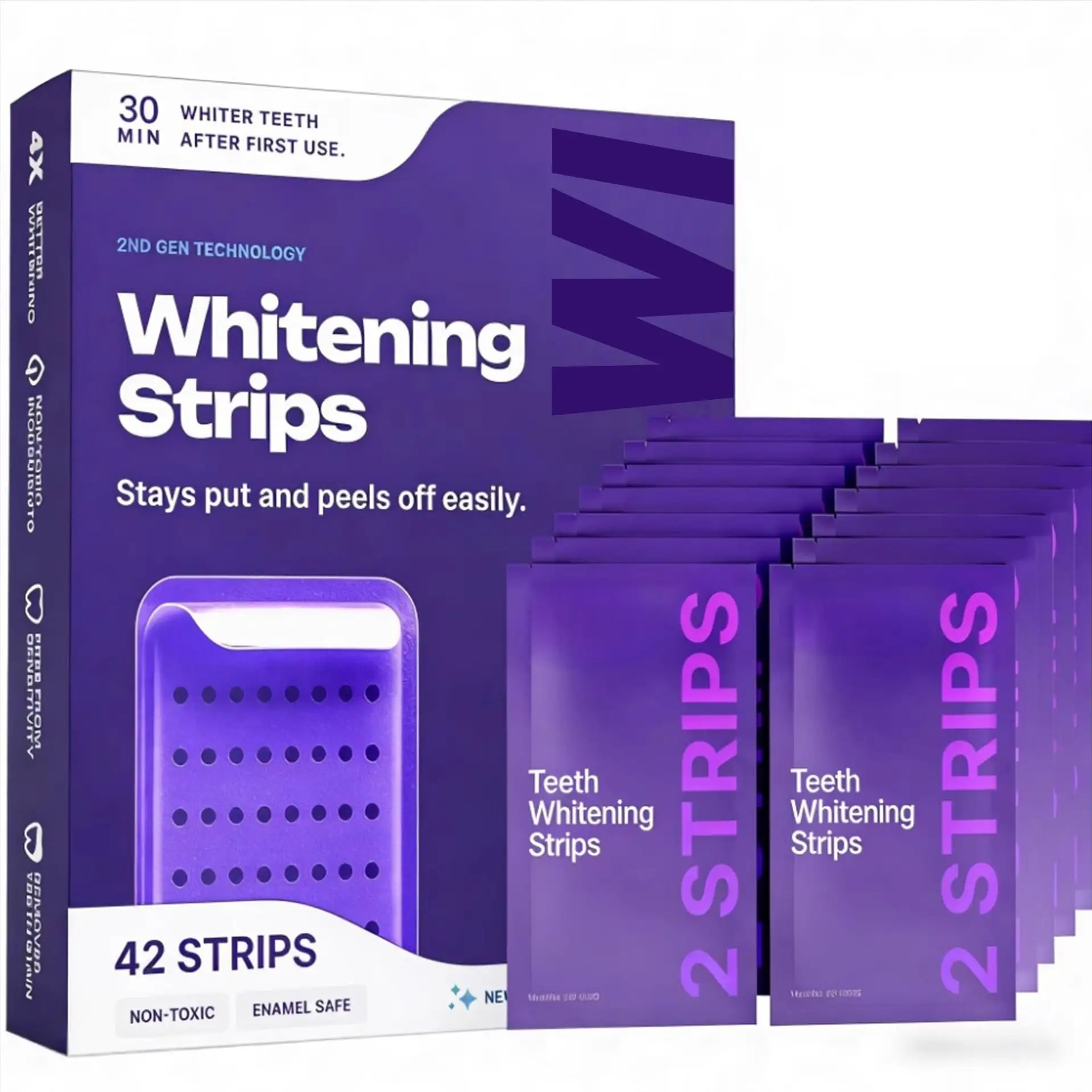 QIAWI Purple Whitening Strips