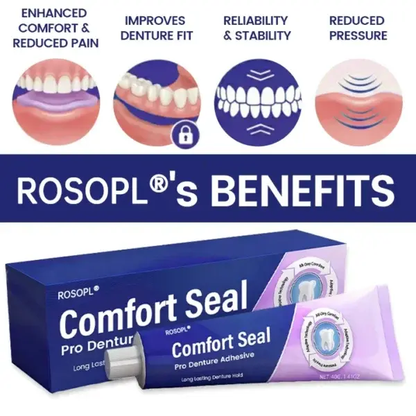 ROSOPL® Comfort Seal Pro Denture Adhesive