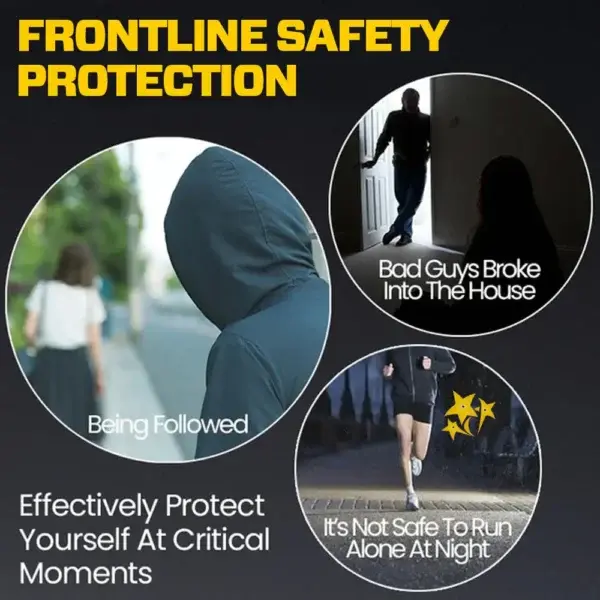 SEAGRIL V77 3in1 Stun & Flashlight & Alarm Car Keychain