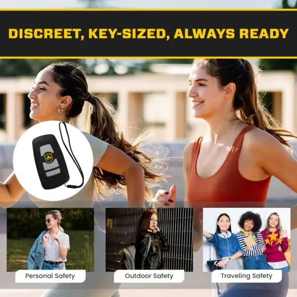 SEAGRIL V77 3in1 Stun & Flashlight & Alarm Car Keychain