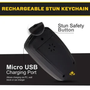 SEAGRIL V77 3in1 Stun & Flashlight & Alarm Car Keychain