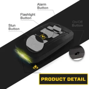 SEAGRIL V77 3in1 Stun & Flashlight & Alarm Car Keychain