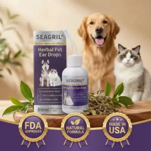 🐾 Best Seller SEAGRIL® Herbal Pet Ear Drops 🎉 Huge Limited-Time Discount