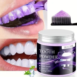 🦷 SEAGRIL • Purple Teeth Whitening Powder