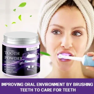 🦷 SEAGRIL • Purple Teeth Whitening Powder