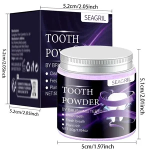 🦷 SEAGRIL • Purple Teeth Whitening Powder