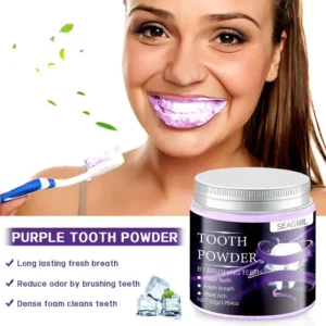 🦷 SEAGRIL • Purple Teeth Whitening Powder