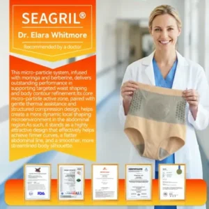 SEAGRIL® 𝐌𝐨𝐫𝐢𝐧𝐠𝐚 & 𝐁𝐞𝐫𝐛𝐞𝐫𝐢𝐧𝐞 𝟒-𝐈𝐧-𝟏 𝐌𝐢𝐜𝐫𝐨-𝐏𝐚𝐫𝐭𝐢𝐜𝐥𝐞 𝐒𝐜𝐮𝐥𝐩𝐭𝐢𝐧𝐠 & 𝐅𝐚𝐭-𝐁𝐮𝐫𝐧 𝐒𝐡𝐨𝐫𝐭𝐬