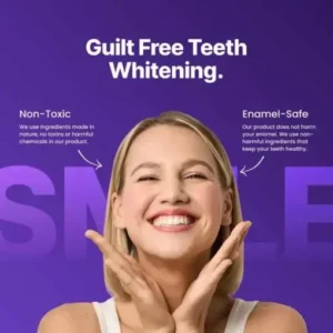 SEAGRIL™ Purple Teeth Whitening Strips 7/21 Treatments Peroxide-Free Enamel Safe No Tooth Sensitivity