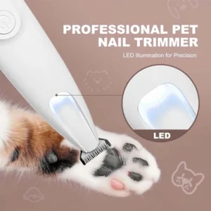 SEAGRIL Silent Electric Pet Claw and Hair Trimmer with LED Light | Safe and Low Noise, Suitable for Dogs and Cats