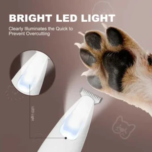 SEAGRIL Silent Electric Pet Claw and Hair Trimmer with LED Light | Safe and Low Noise, Suitable for Dogs and Cats