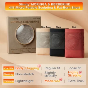 Slimity® Moringa & Berberine 4‑In‑1 Micro‑Particle Sculpting & Fat‑Burn Shorts