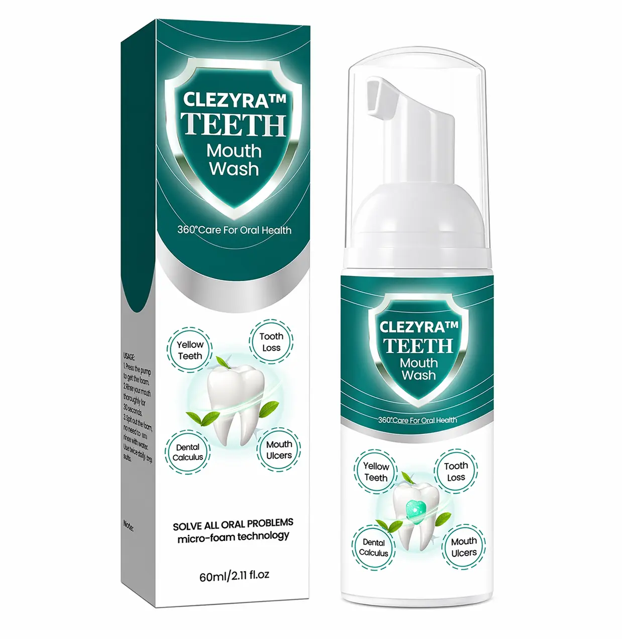 CLEZYRA™ Foaming Mouthwash 2026 | Fresh Breath Care