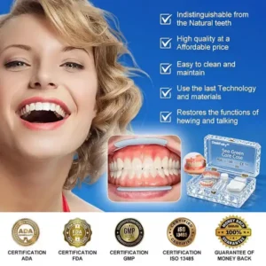 --Ends Today: 75% OFF! ⏰DarkFairy™ Medical Full Denture with Strong Suctiond Custom-Fit Full Functional Dentures🦷