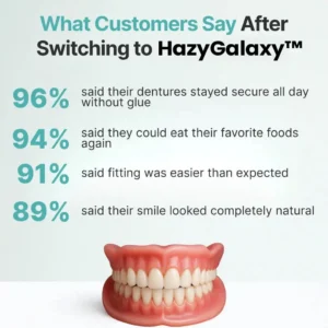🦷HazyGalaxy™ Custom-Fit Functional Dentures — Made in the USA, Up to 70% OFF for a More Confident Smile!
