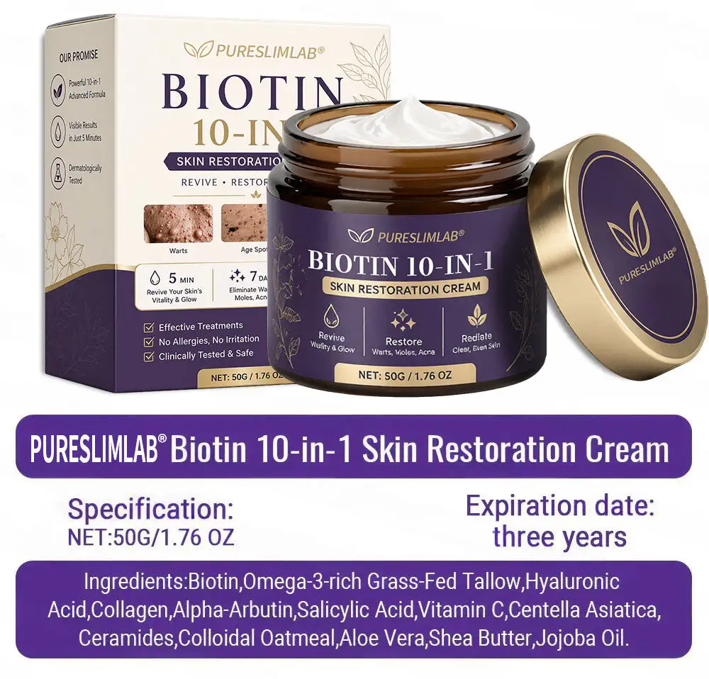 PURESLIMLAB® Biotin Cream 2026 | Skin Repair Formula