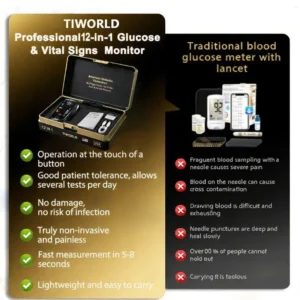 TIWORLD™ Non-Invasive Smart Blood Sugar Tracking Device 99.9% Accuracy