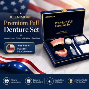 🔥Today's Special: 70% Off!(Affordable Beauty🧏‍♀️🧏‍♂️)--KLENIMORE™ --Advanced Customized Full Denture Set🦷