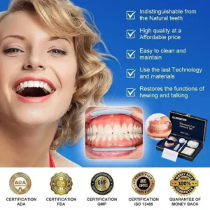 🔥Today's Special: 70% Off!(Affordable Beauty🧏♀️🧏♂️)--KLENIMORE™ --Advanced Customized Full Denture Set🦷