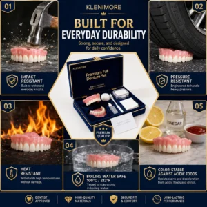 🔥Today's Special: 70% Off!(Affordable Beauty🧏‍♀️🧏‍♂️)--KLENIMORE™ --Advanced Customized Full Denture Set🦷