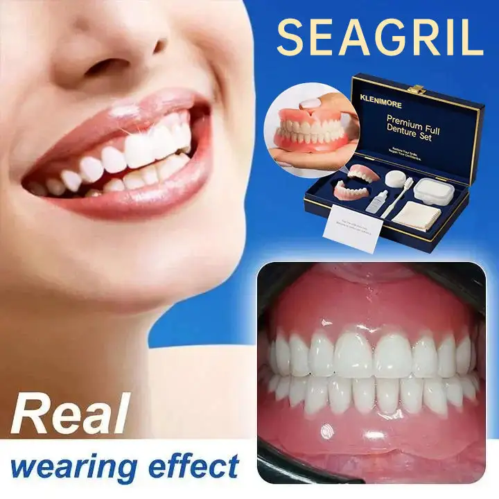 🔥Today's Special: 70% Off!(Affordable Beauty🧏♀️🧏♂️)--KLENIMORE™ --Advanced Customized Full Denture Set🦷
