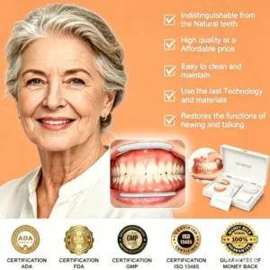 2026 Custom-Fit Full Denture with Strong Suction