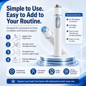 Ultrasonic Shock Wave Therapy Massager