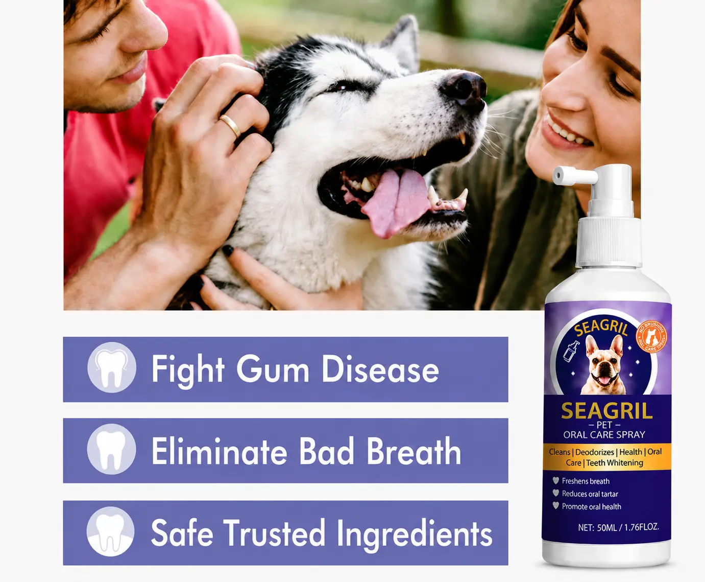 SEAGRIL® Dental Care Drops for Dogs & Cats