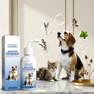 SEAGRIL® Gentle Pet Ear Wash | Odor-Free Cleaning for Dogs & Cats