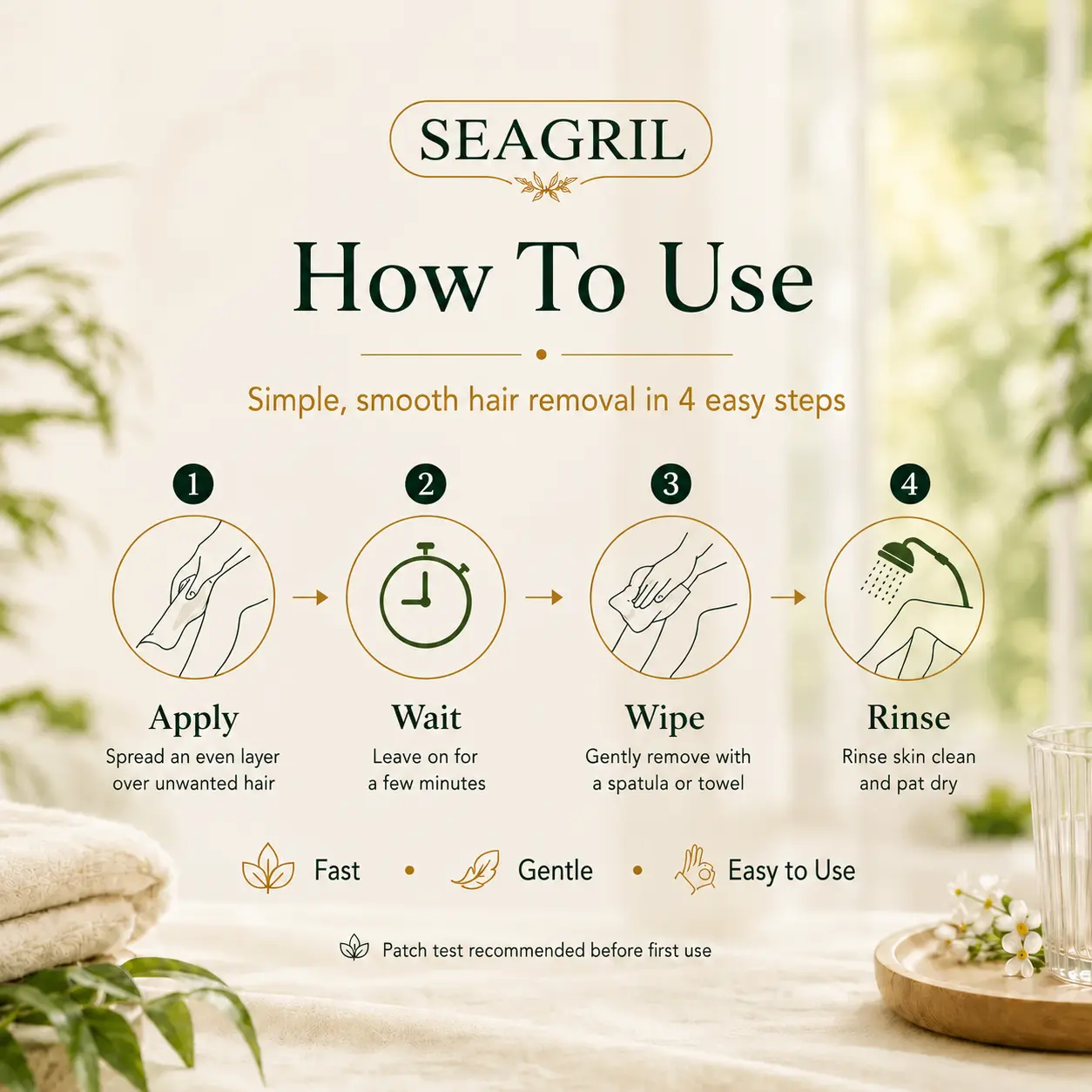 SEAGRIL® Natural Gentle Hair Removal Cream