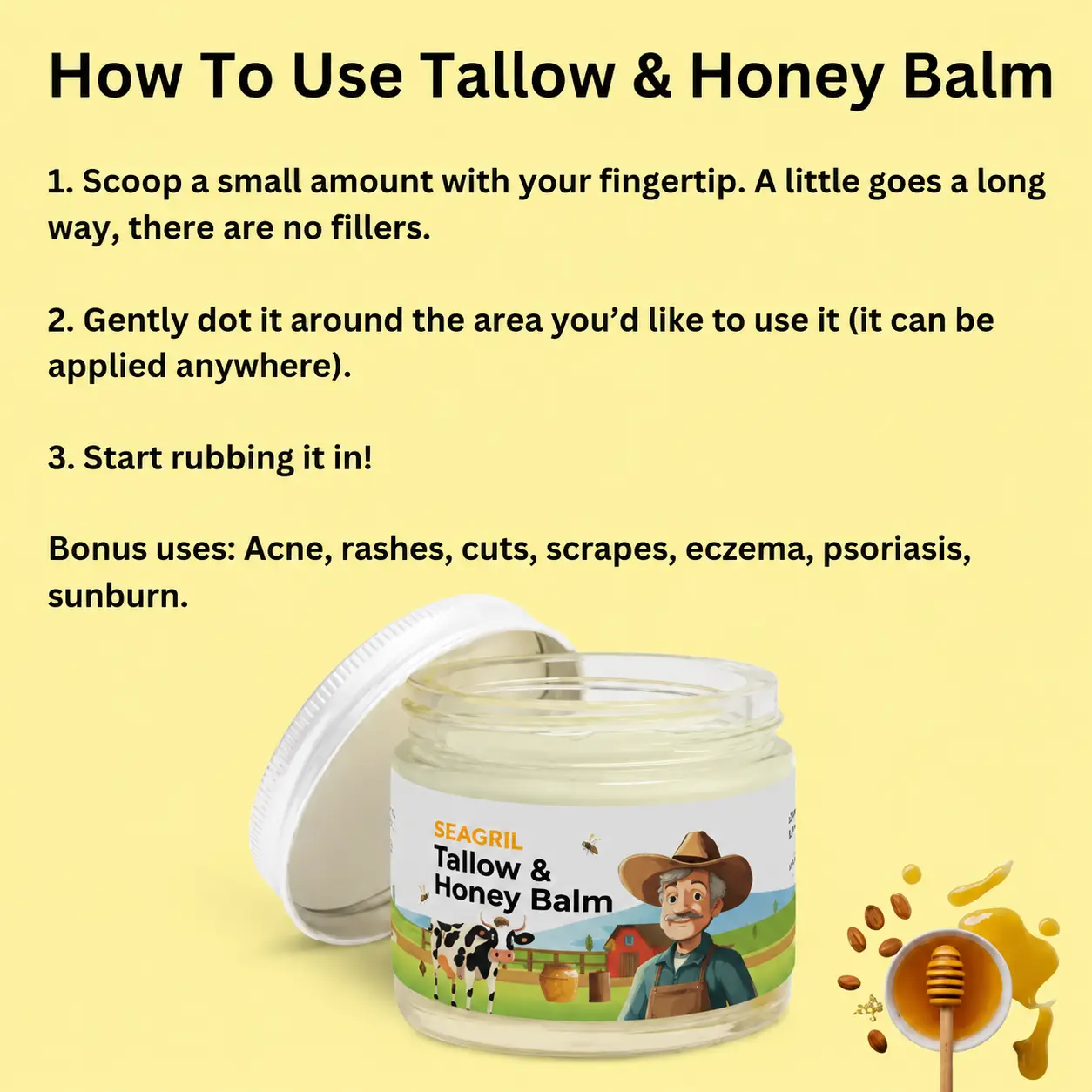 SEAGRIL® Tallow & Honey Balm
